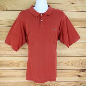 Columbia Polo Golf Shirt Mens Size 2XL‎ Red 100% Cotton Short Sleeves Collared